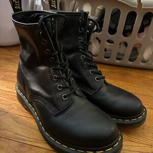 Dr. Martens Black Leather 1490 Combat Boots